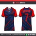 RED NAVY CRYSTAL   SOCCER JERSEYS